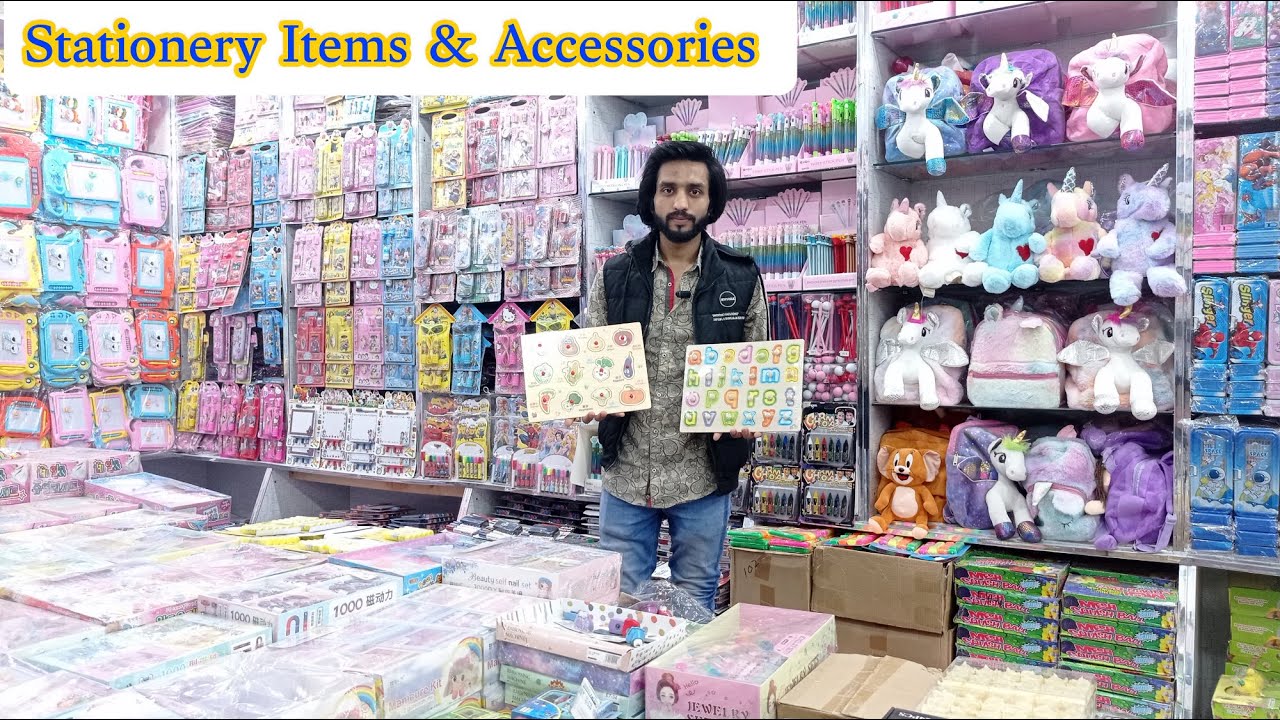 Stationery Items Wholesale Market in Pakistan | Stationery Market in Rawalpindi | Kids’ School Items