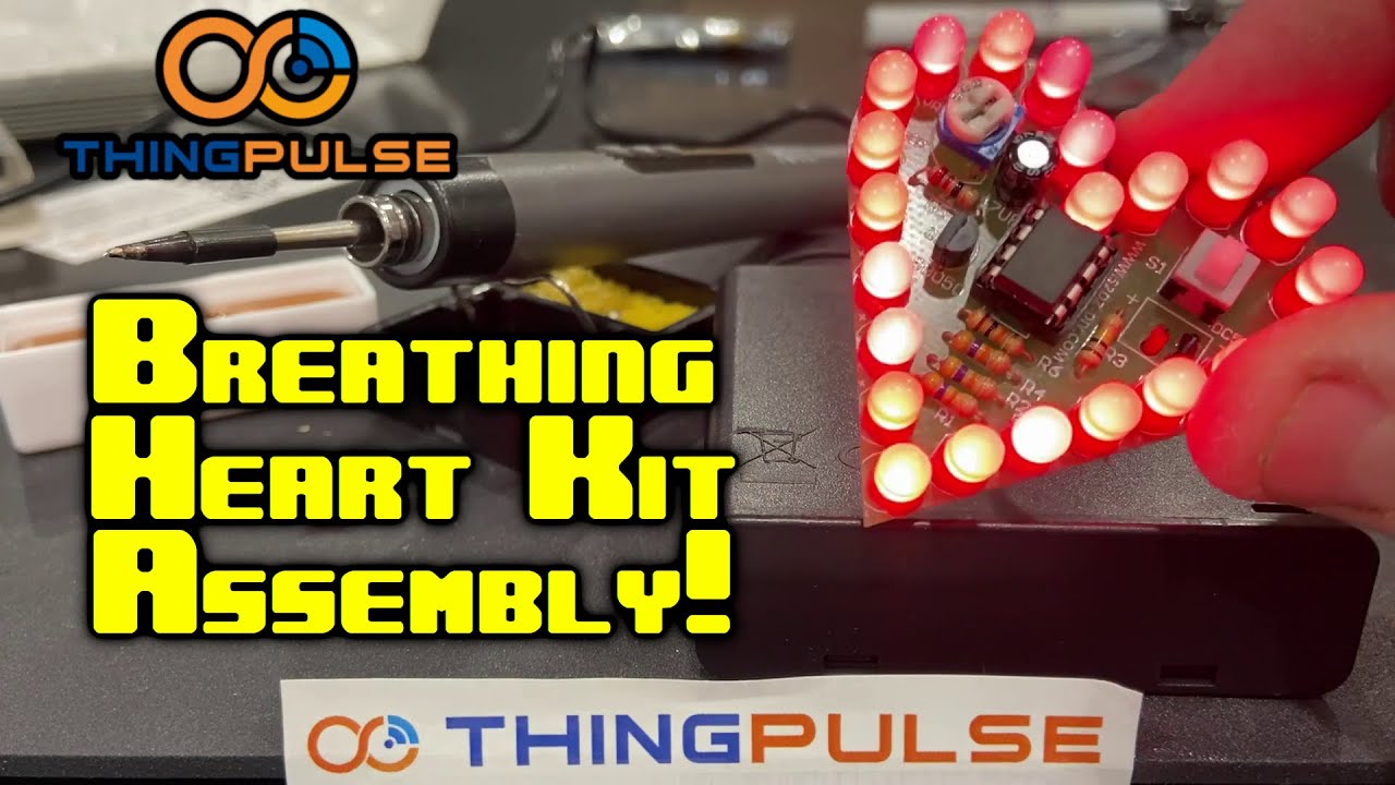 ThingPulse (Part 2) Breathing Heart Electronics Kit Full Assembly!