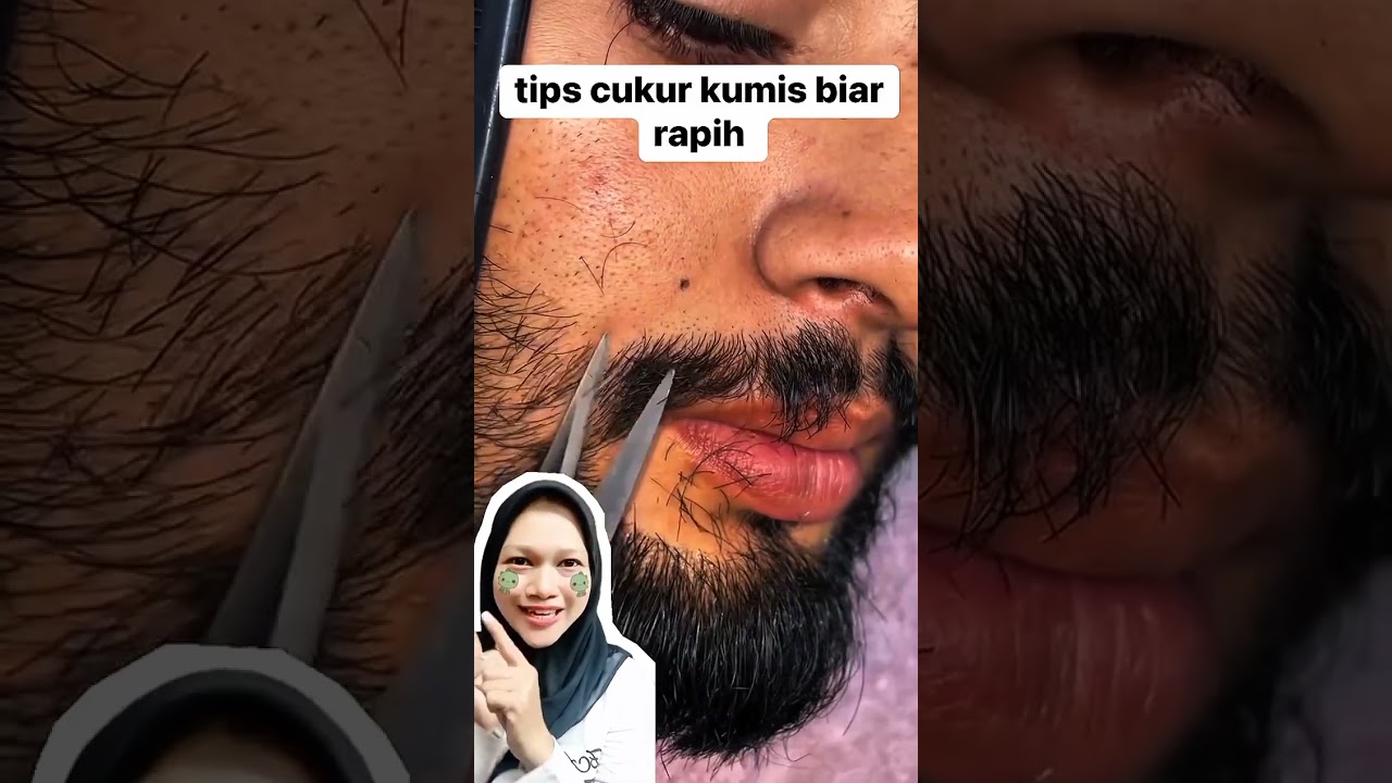 cara mencukur kumis biar terlihat rapi #shorts