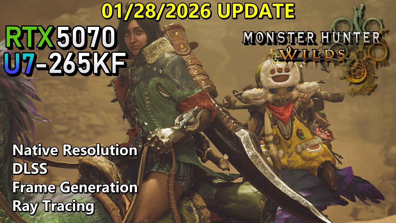 Monster Hunter Wilds RTX 5070 - 1080p | 1440p | 4K