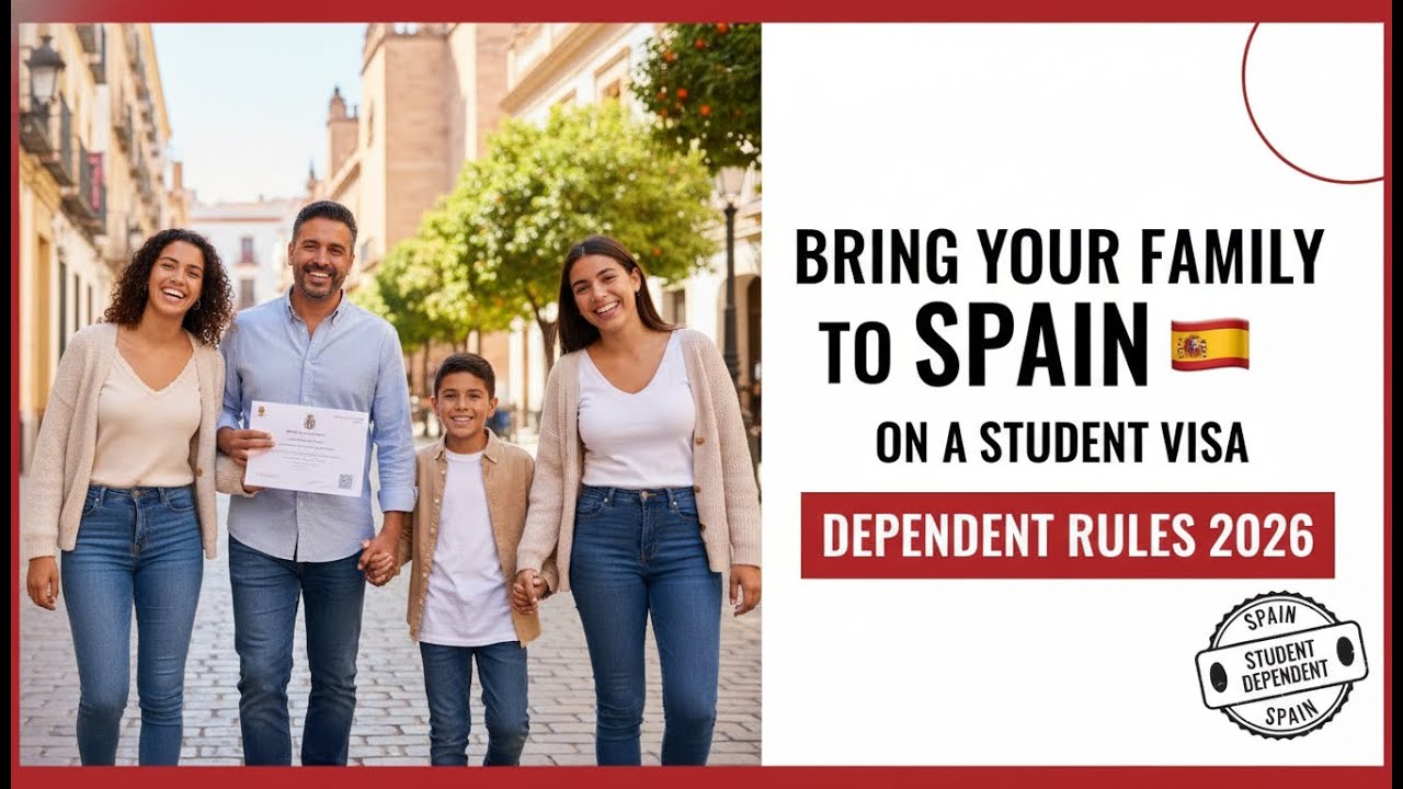 Bring Your Family to Spain on a Student Visa &mdash; Dependent Rules 2026