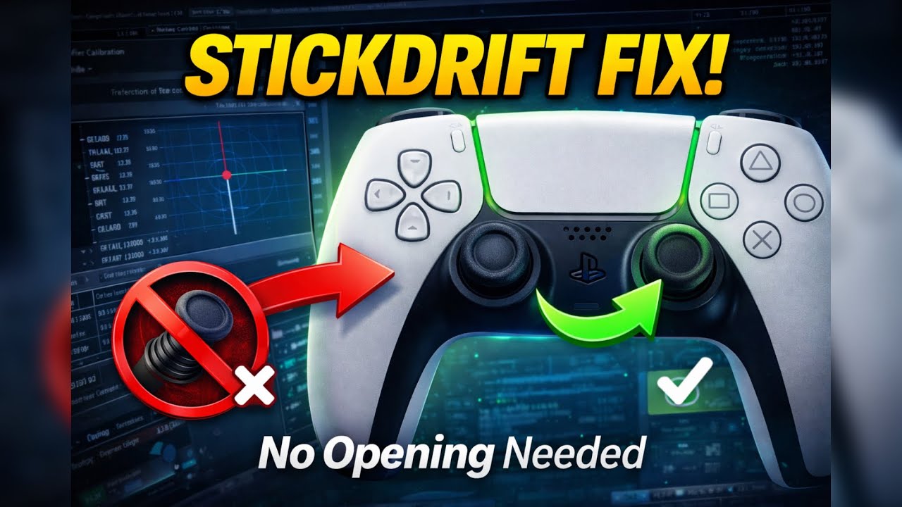 PS5 Controller Stick drift Calibrate in Minutes