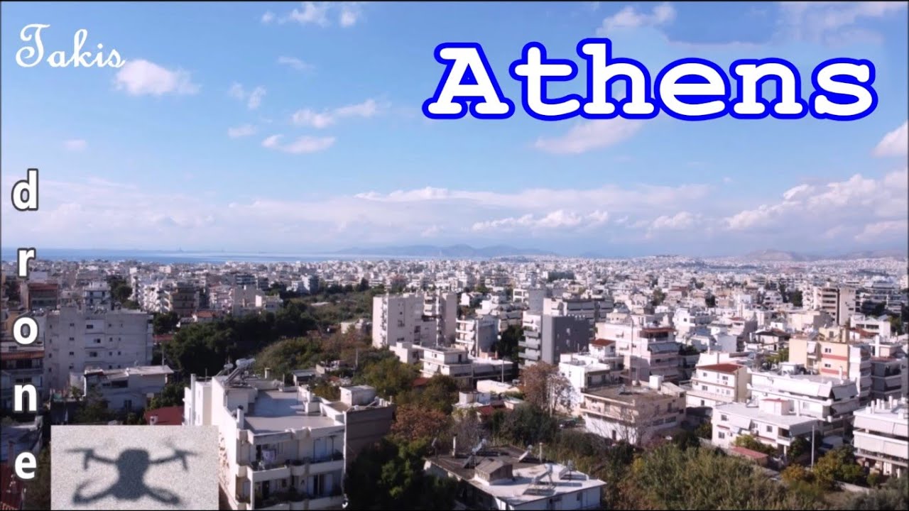 I fly the drone from a rooftop in Athens, during the quarantine