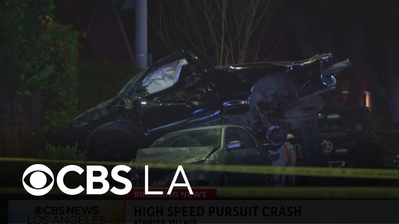 Police pursuit in Los Angeles ends with violent crash