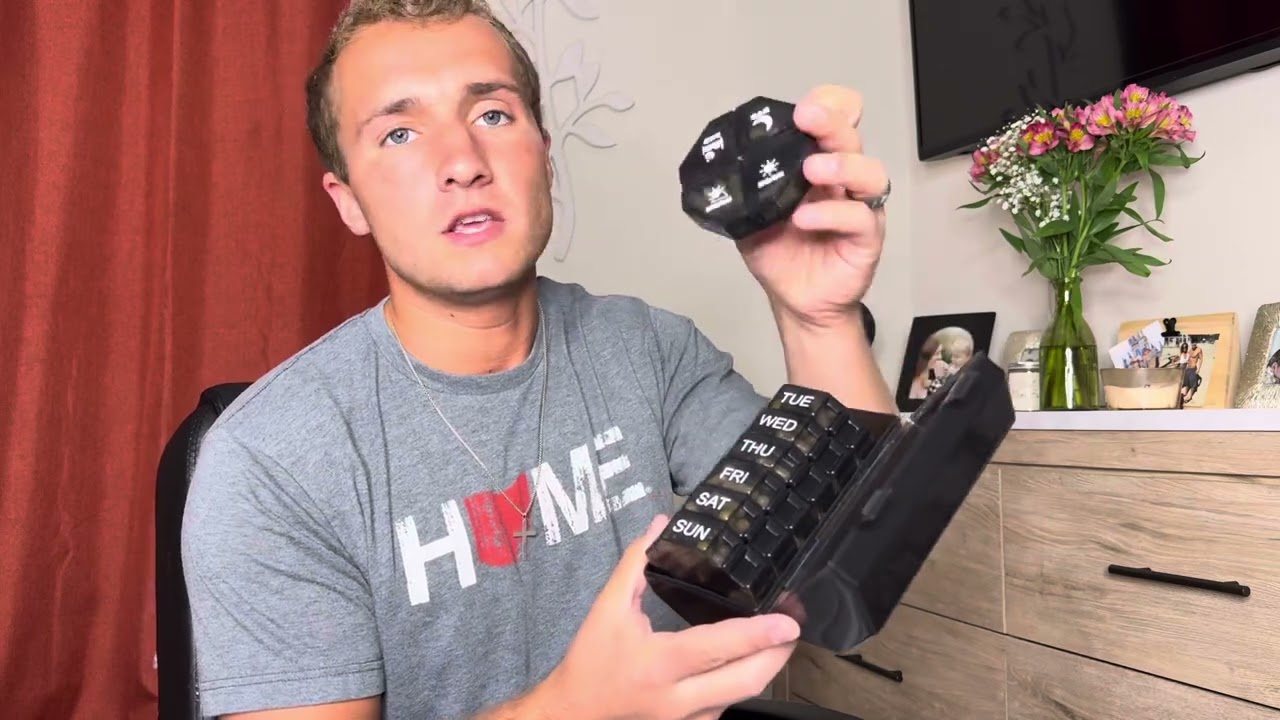 The best Pill Organizer with 4 times daily and weekly organization (product link in description)