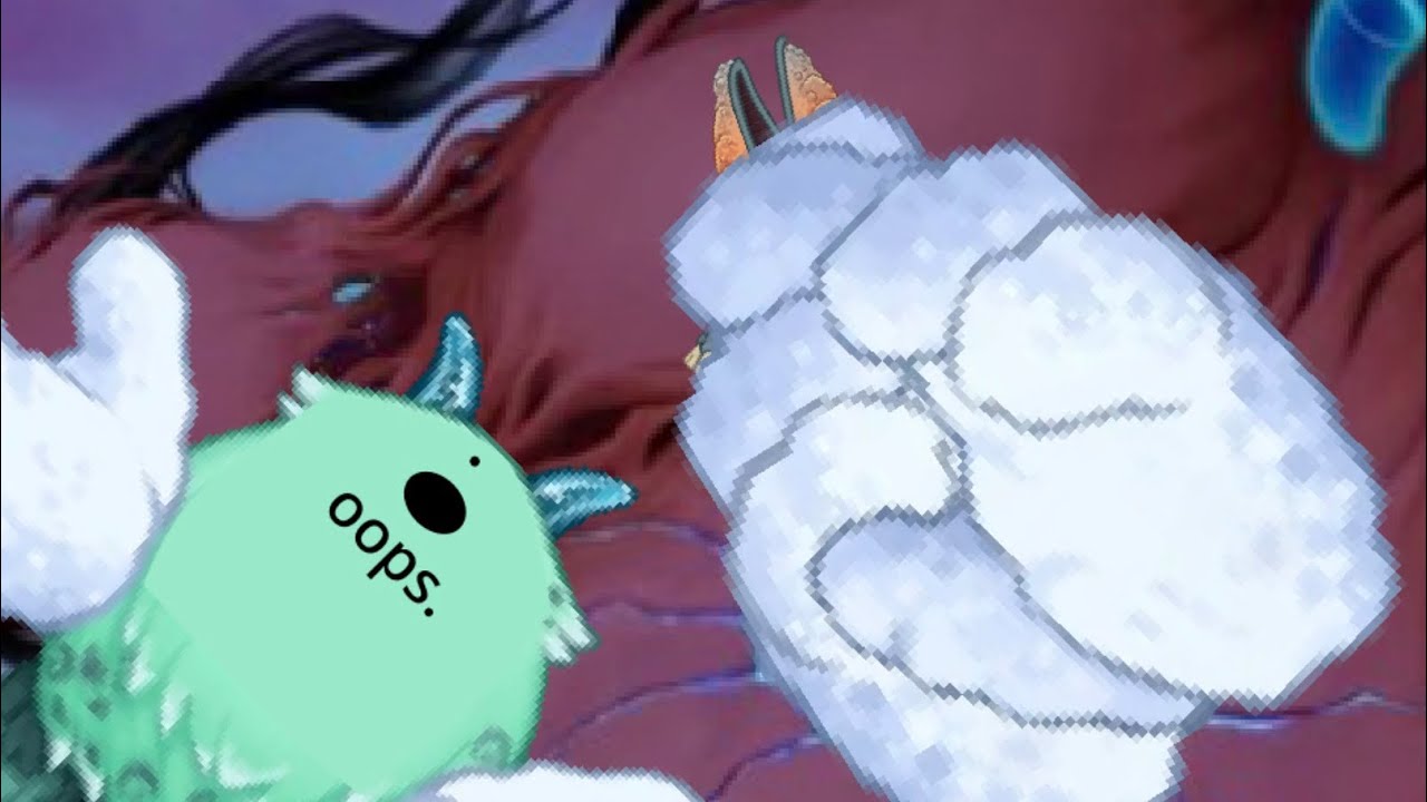 Shadow Islet but everytime Fandhul rubs his hands, he gets louder. - (My Singing Monsters) 