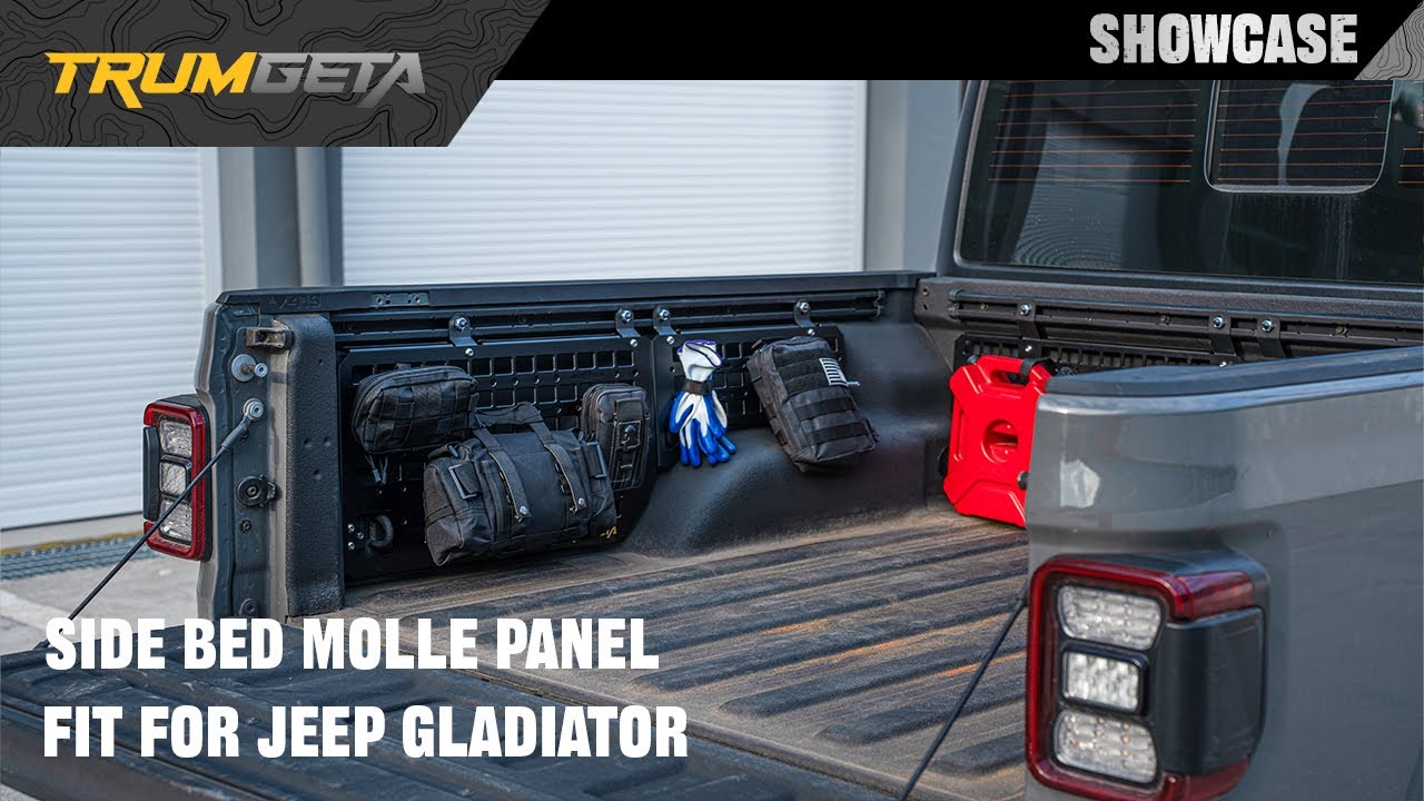 TRUMGETA - Side Bed MOLLE Panel Fit for 5 Feet Jeep Gladiator 2020+