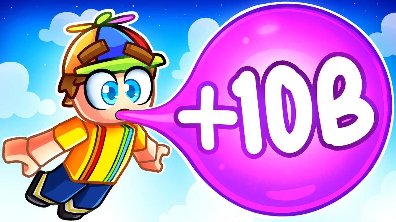 Blowing a Max level bubble in bubble gum simulator!