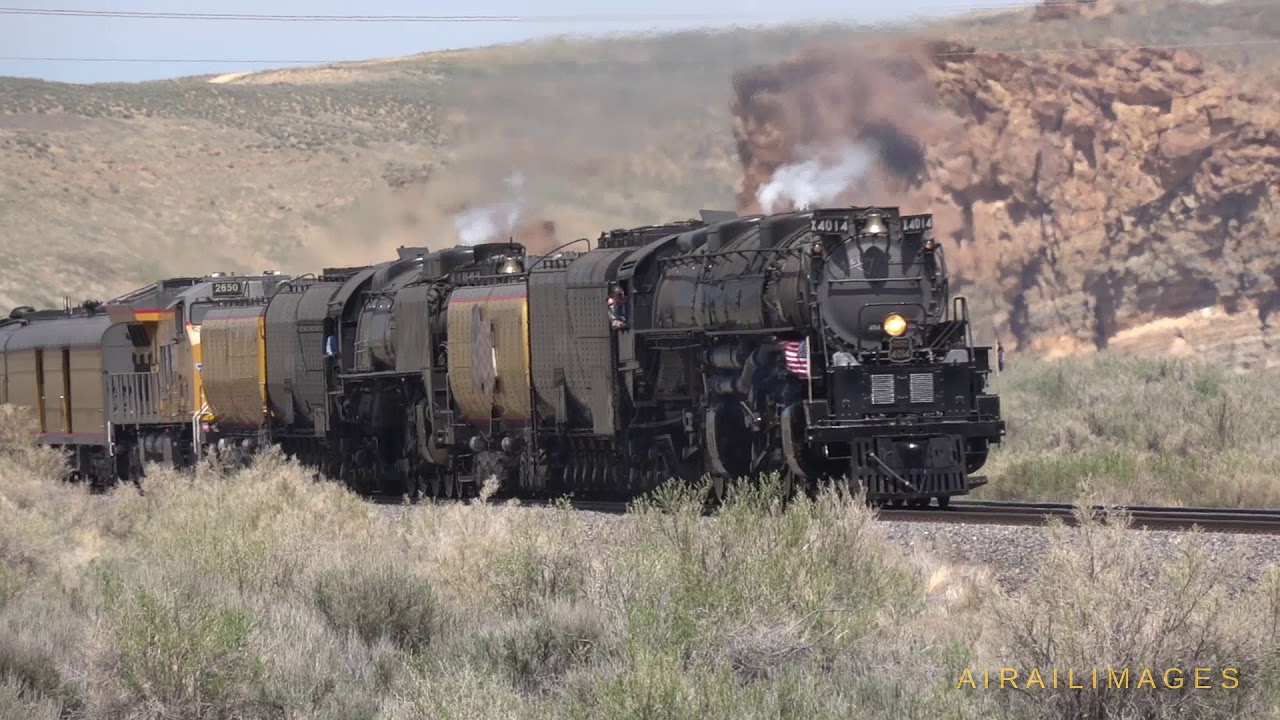 UP Big Boy 4014 844 On to Green River 13 May 2019 - Airailimages American Steam Locomotives 4-8-8-4