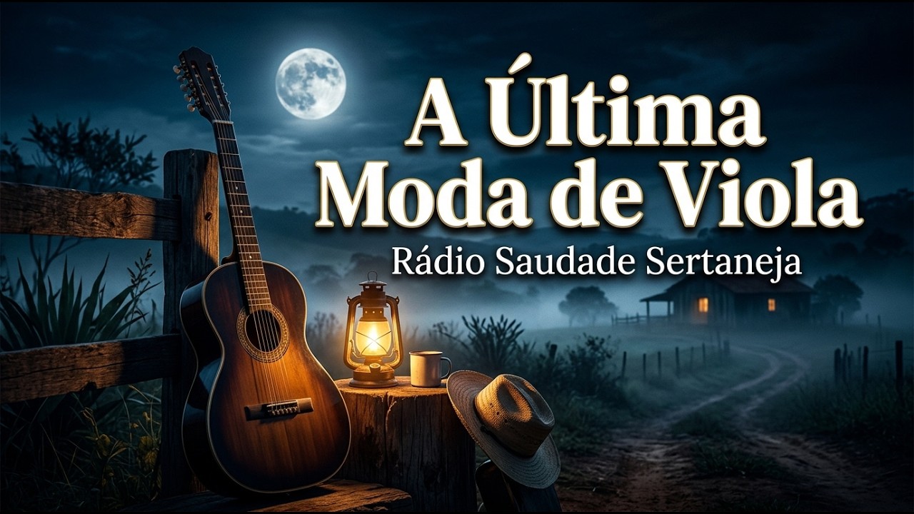 A Última Moda de Viola 🌑🎻 | Sertanejo Raiz Apaixonado | Rádio Saudade Sertaneja #sertanejo