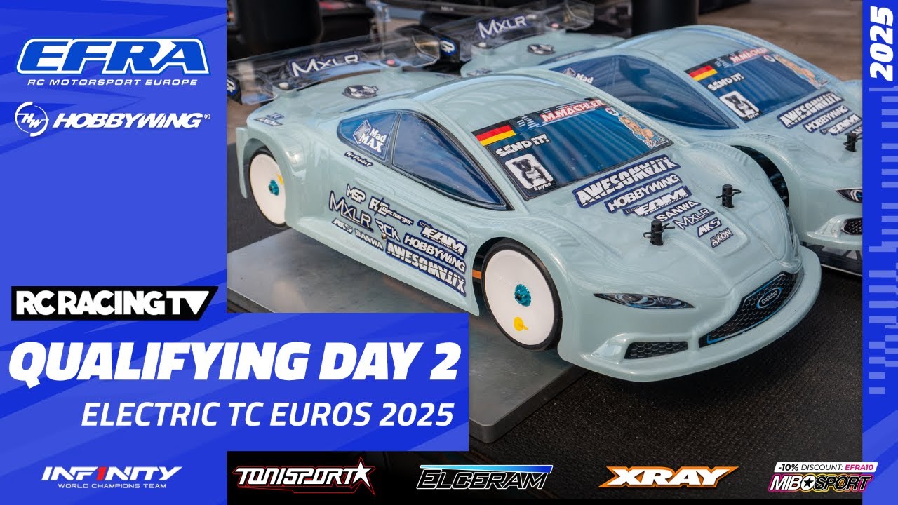 Qualifying Day 2 EFRA 1/10 Electric Track Euros 2025 Presented by Hobbywing