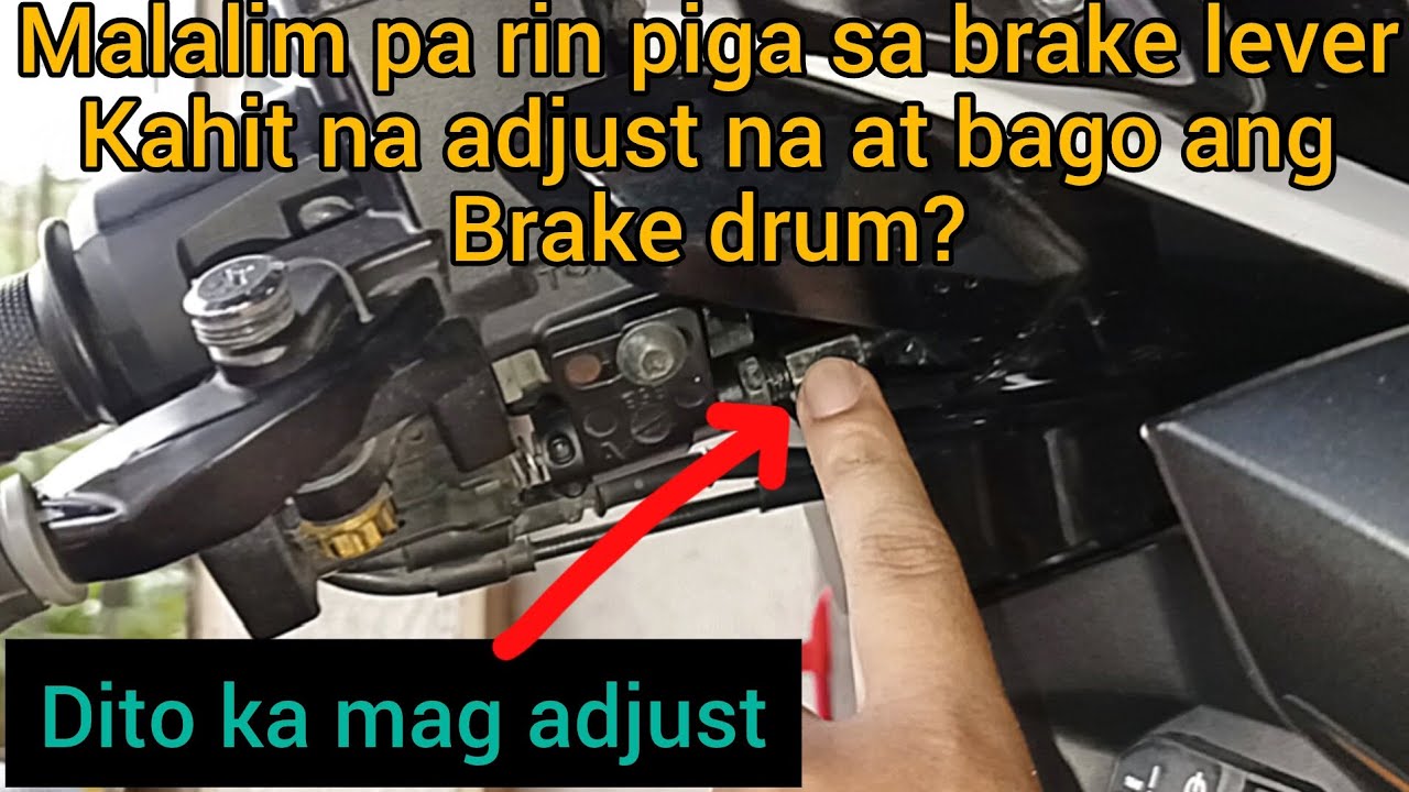 Honda click brake drum / brake lever adjustment tutorial