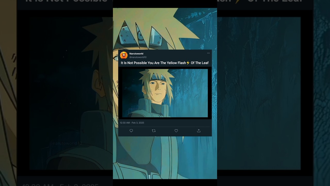 you are the yellow flash⚡ of the leaf #naruto #minato #shorts