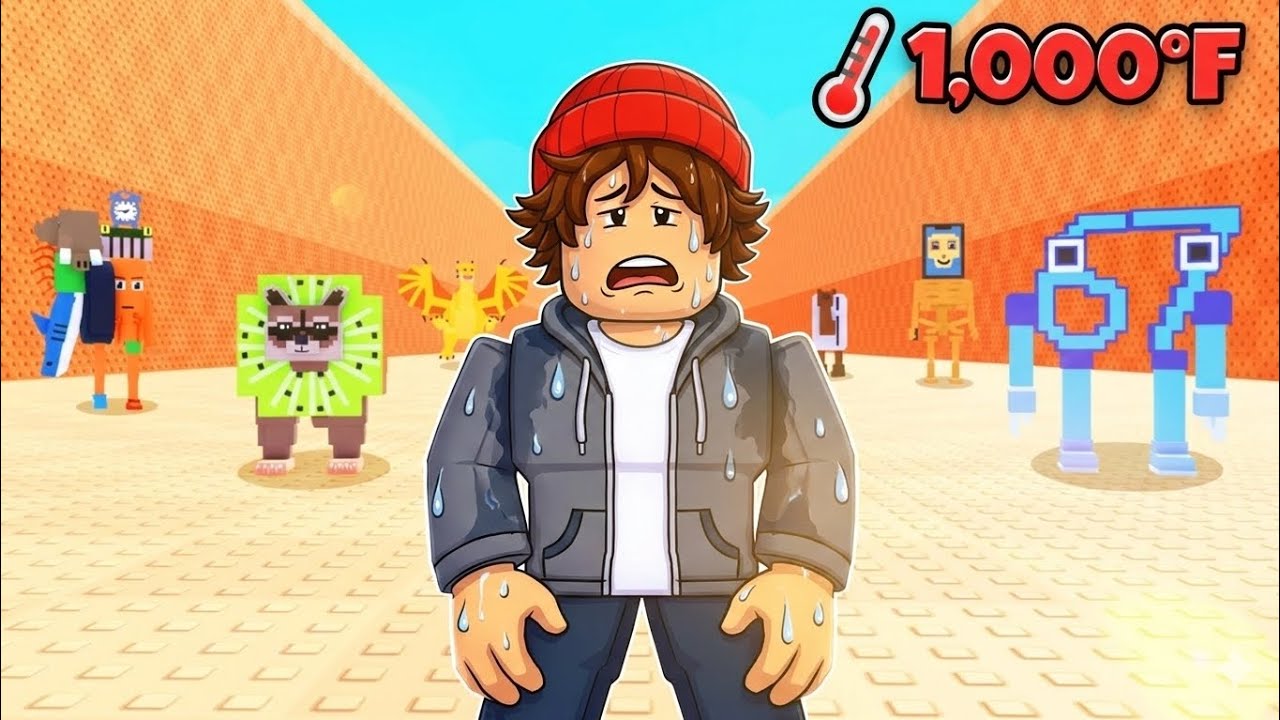 [ロブロックス] FIRST TIME - Brainrot Hunt in Extreme Heat! Survived or Died!? 🔥 - ROBLOX CHALLENGE 