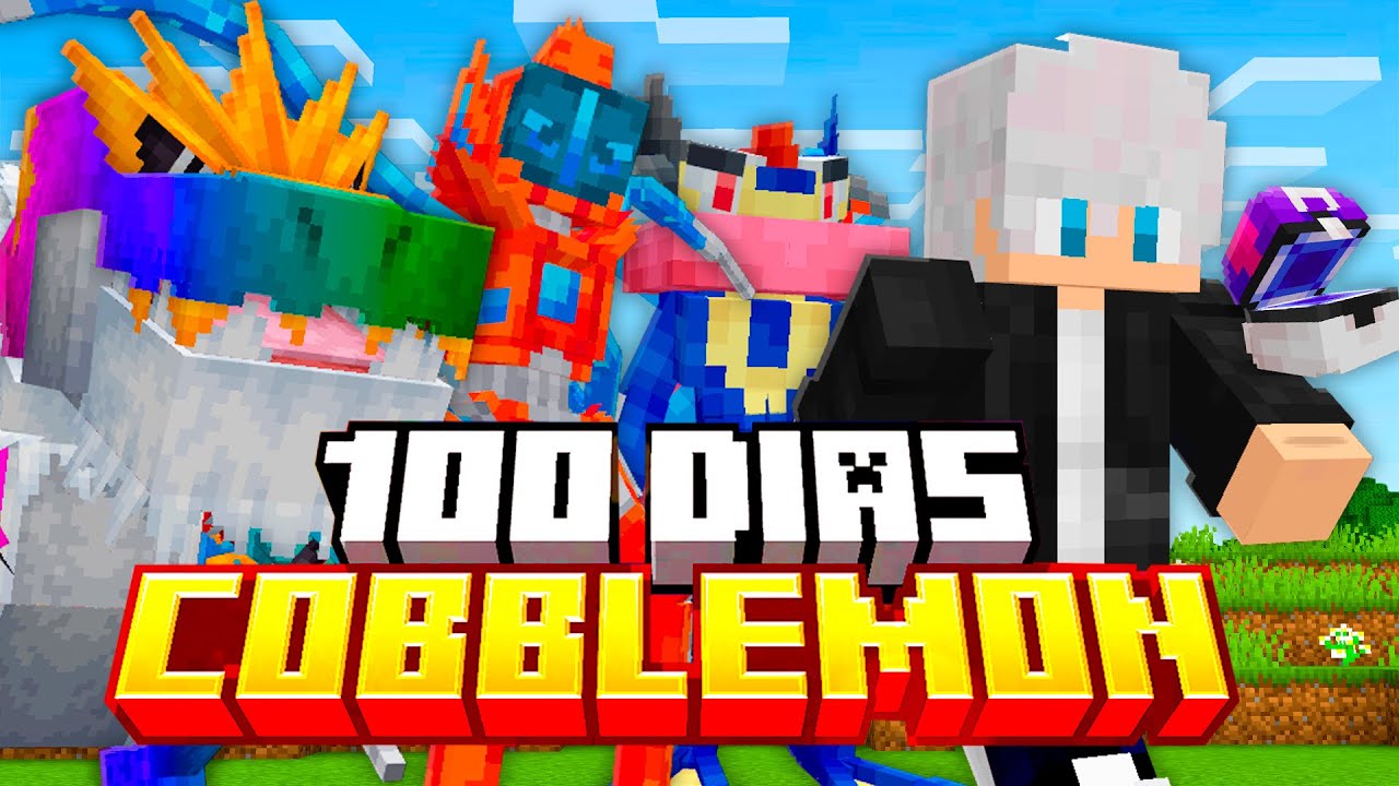 SOBREVIVI 100 DIAS com POKÉMONS RAROS no MINECRAFT COBBLEMON!