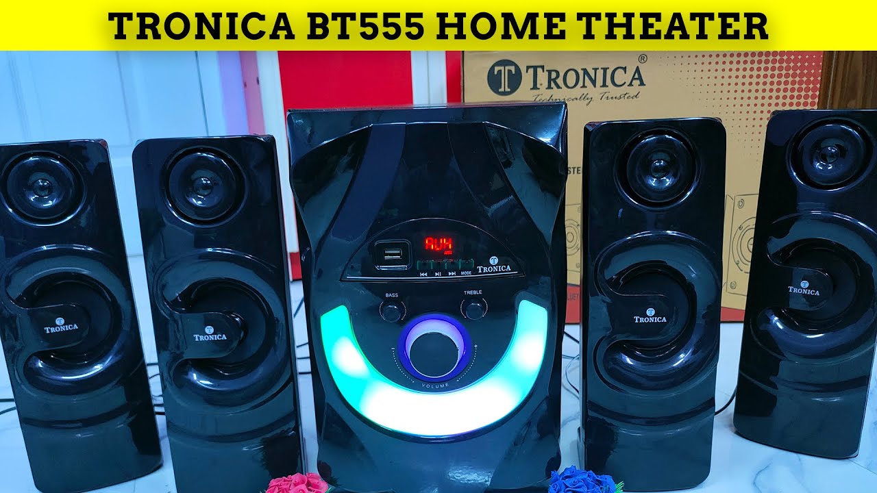 Обзор и распаковка системы домашнего кинотеатра TRONICA BT555 🔥 Лучший домашний кинотеатр 4.1 до ...
