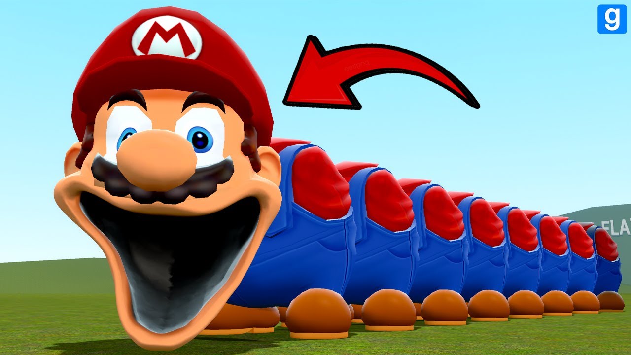 WHAT IF MARIO BECOMES HUNGRY MARIO WORM In Garry's Mod!?