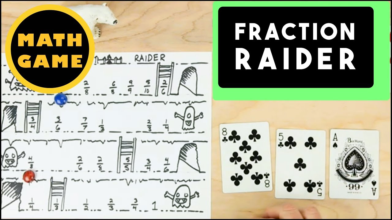 Math Game  Fraction Raider- Build a Game-   Equivalent Fractions-   Escape the Monsters