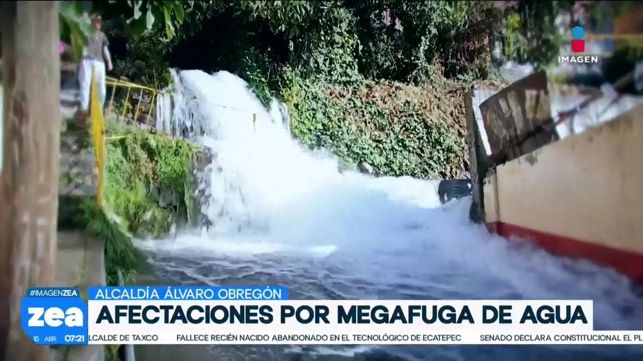 Водопад, образовавшийся в результате масштабной протечки, затронул район Торрес-де-Потреро | Ново...