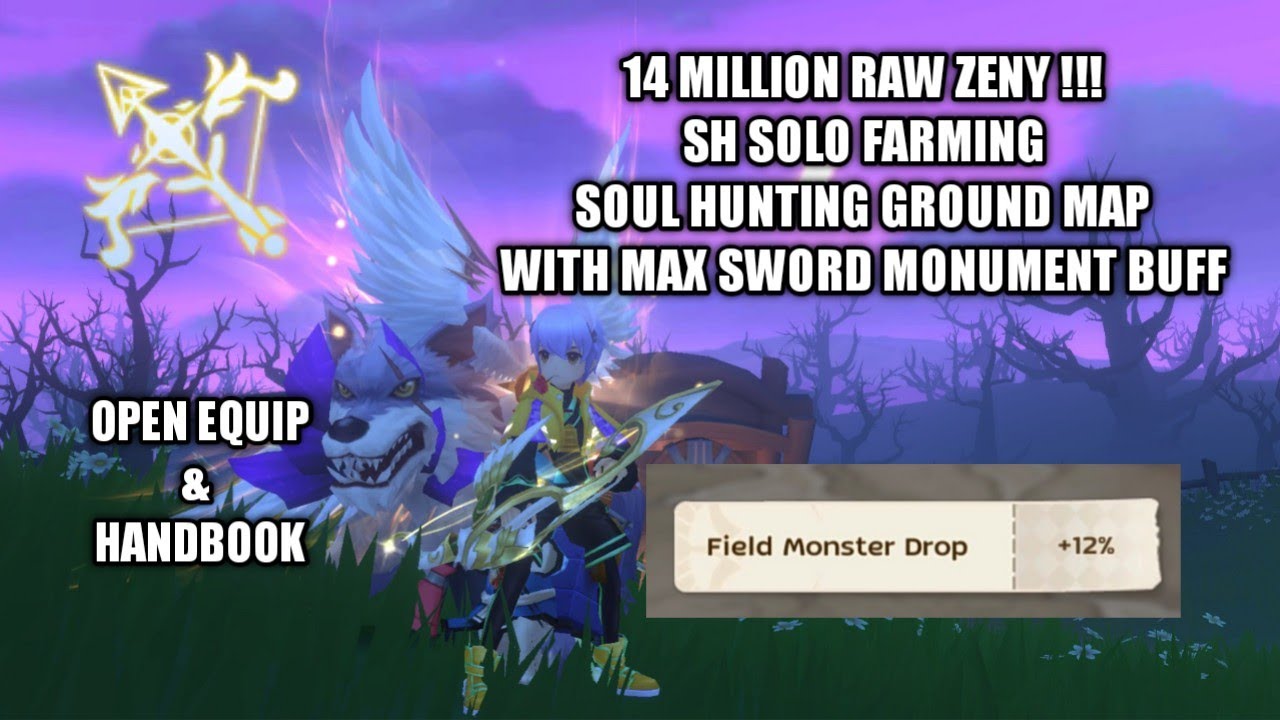 14 M Raw Zeny SH Solo Farming Soul Hunting Ground Map - Ragnarok Eternal Love