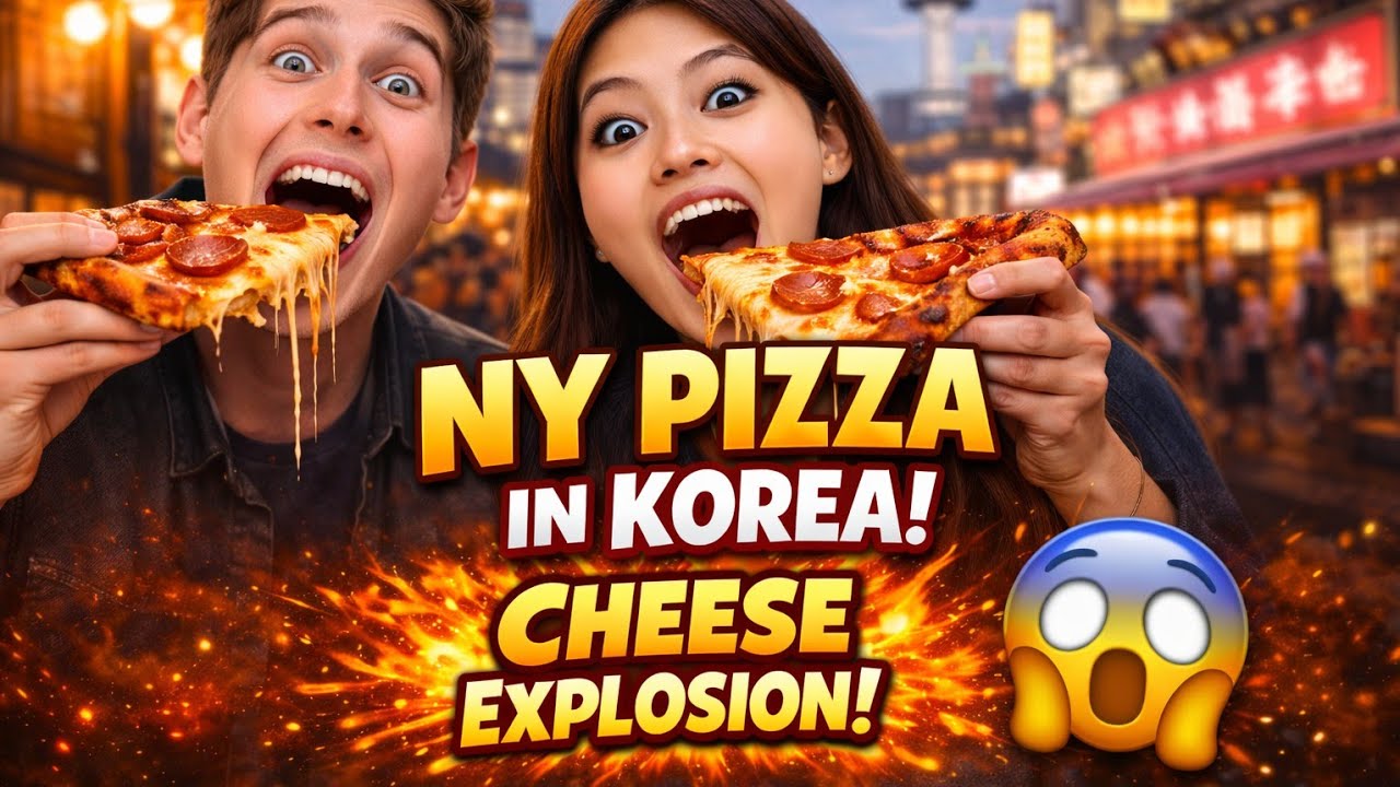 Crispy, Smoky & Loaded with Cheese! Korean Street Pizza Experience