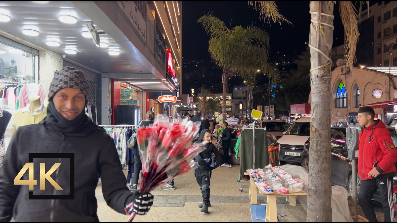 Palestine 🇵🇸 Walking Tour In Nablus Palestine | West Bank | Palestine Streets | Palestine At Night