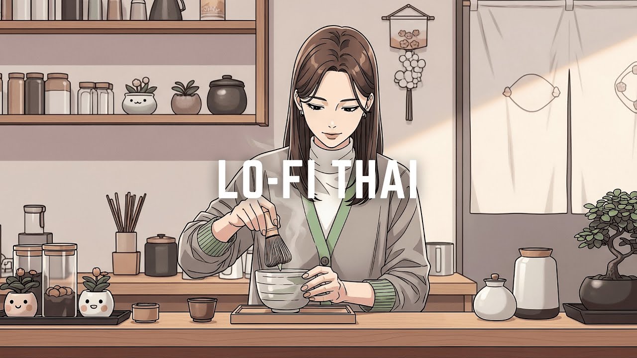 Calm Leaf Lofi 🍵 — เพลงคาเฟ่ โทนนุ่ม ฟังแล้วใจเบา
