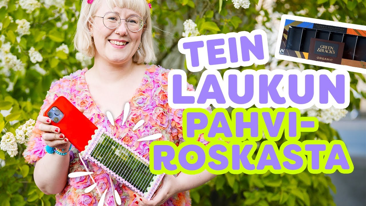Kesän Kässähaaste osa 1: DIY LAUKKU PAHVIROSKASTA ♻️