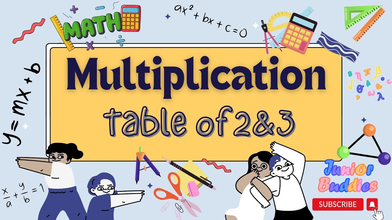 Multiplication Table of 2 and 3 | Maths Tables | Two Tables | 3 Tables in Maths | Times Table Chart