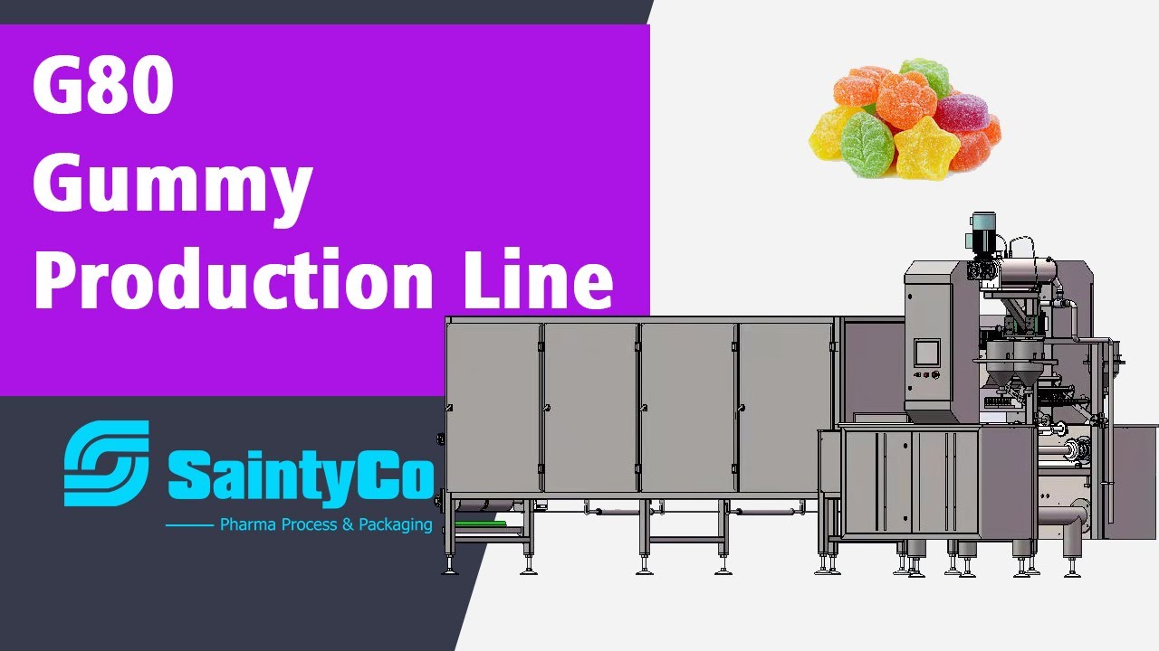 [Gummy Machine] G80 Gummy Production Line -SaintyCo