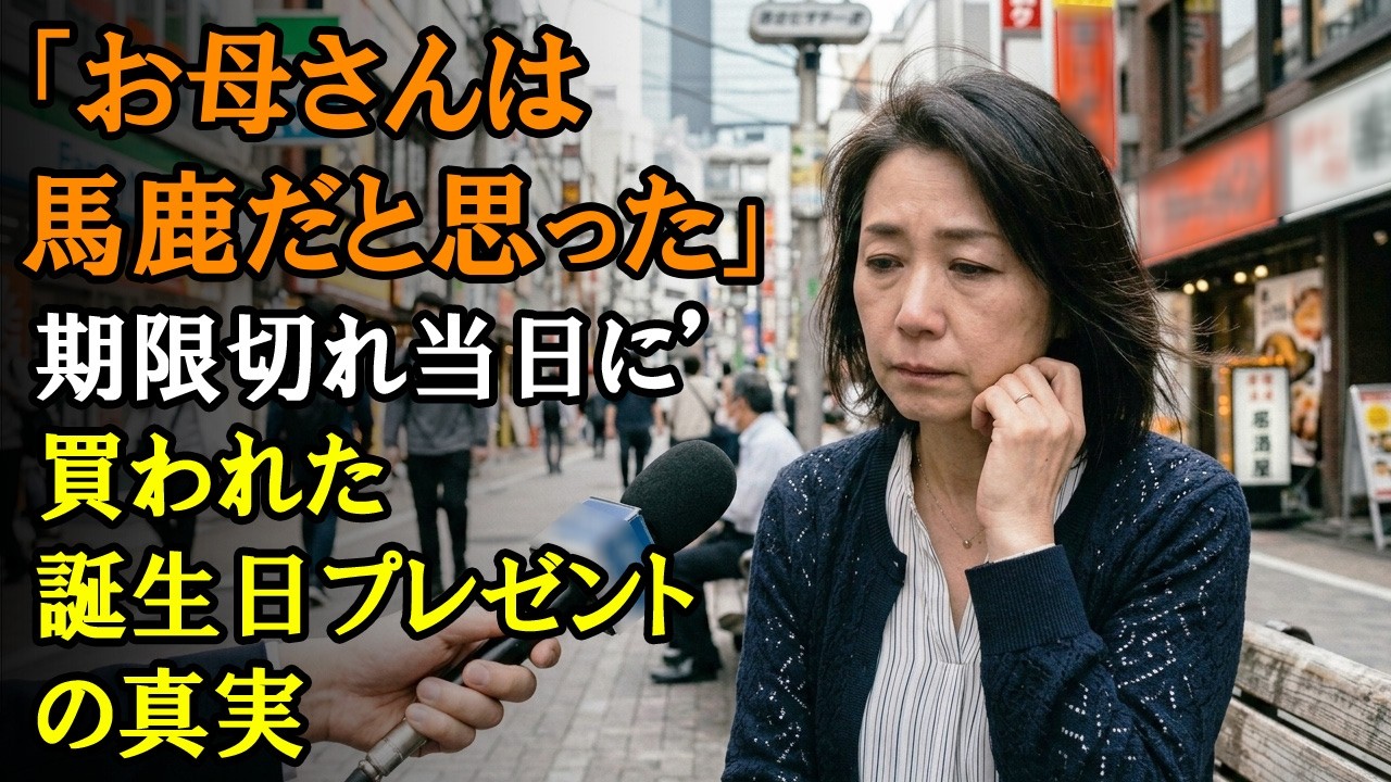 「お母さんは馬鹿だと思った」期限切れ当日に買われた誕生日プレゼントの真実
