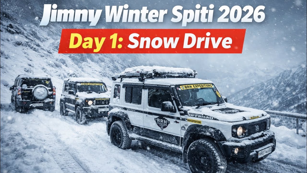 Day 1 Snow Drive | Extreme हिमालय Adventure | winter Spiti Expedition 2026