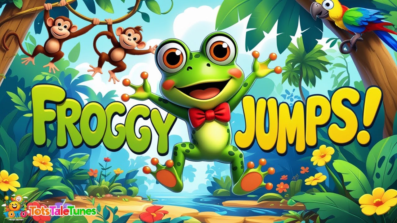 Froggy Jumps 🐸 | Jungle Rhyme for Toddlers | Fun Animal Rhymes by TotsTaleTunes