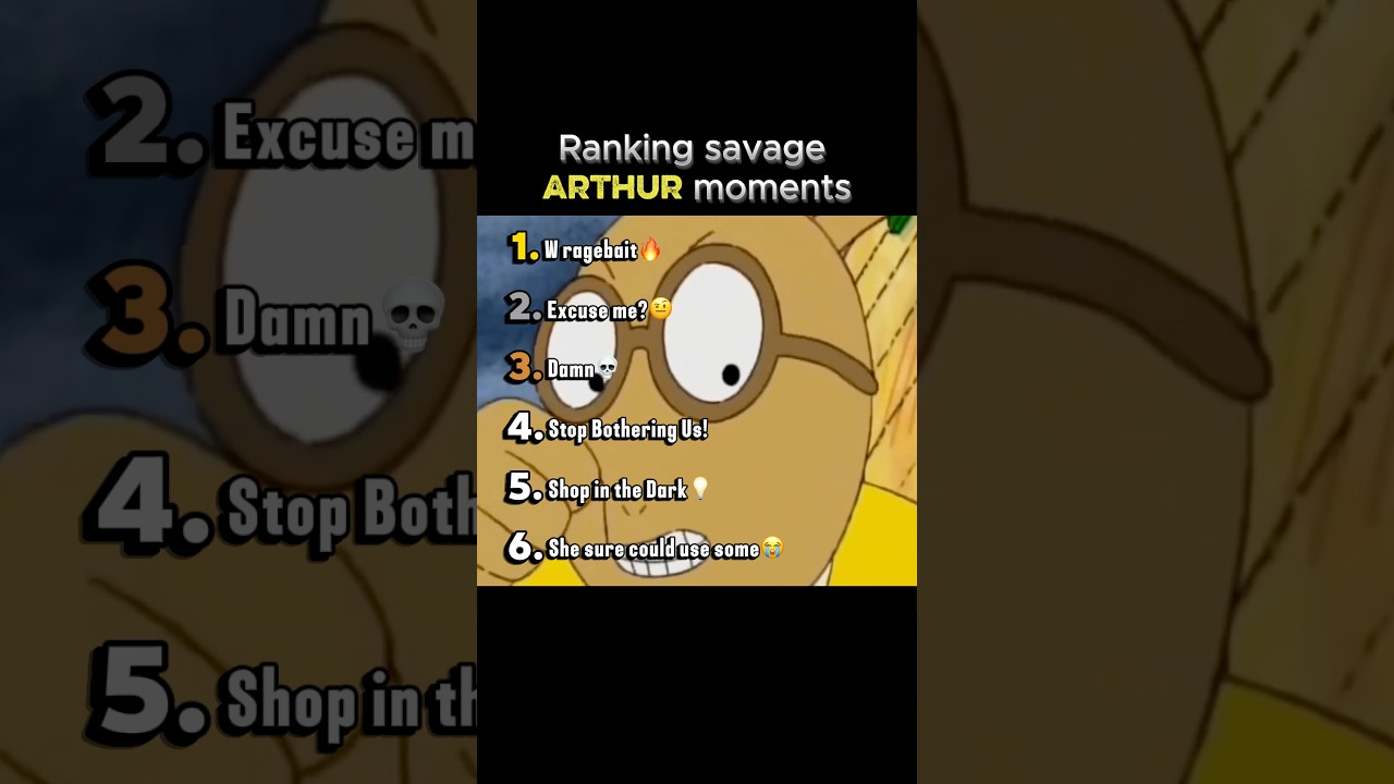 Ranking savage Arthur moments😭