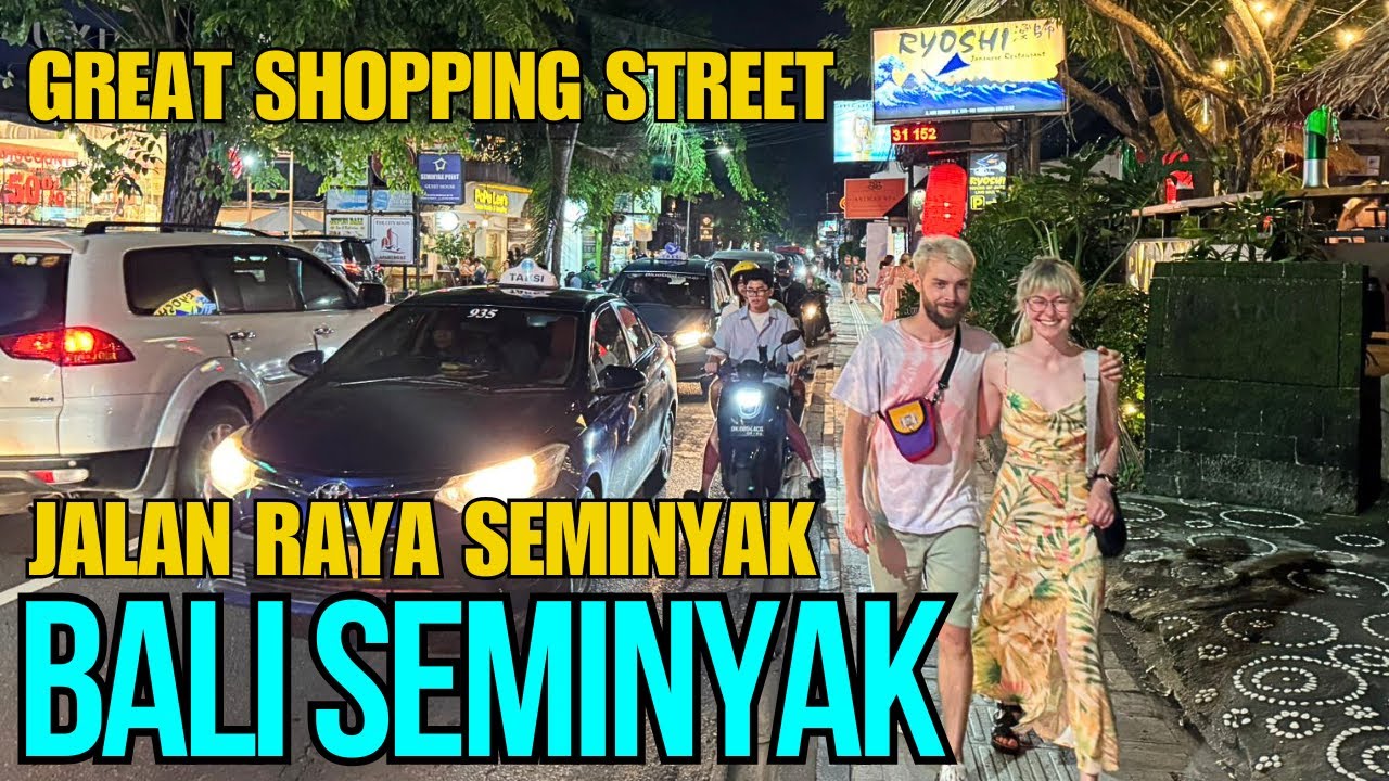Bali Seminyak Night Street Walking Tour Today