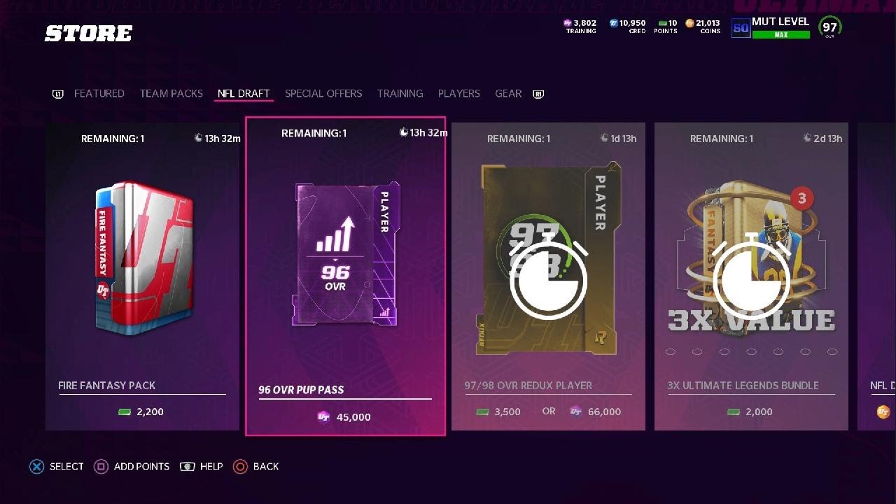How to get a 96 power pass madden 22 ultimate team