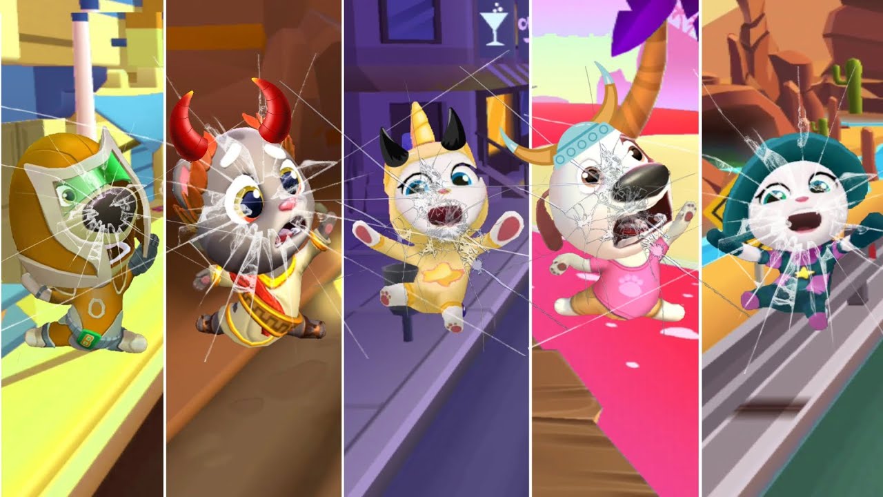 Best Funny Fails Talking Tom Gold Run VS Tom Hero Dash VS Tom Time Rush Compilation #3