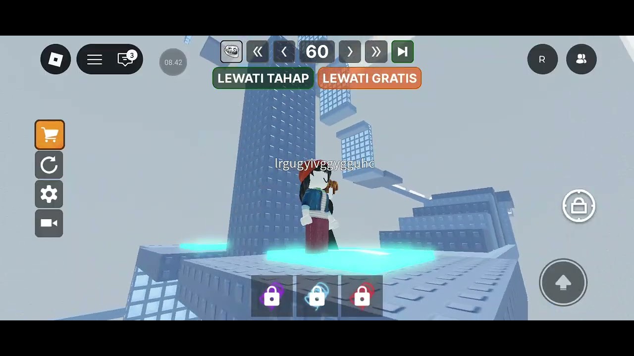 Nanaz mbul urel maen kepingan salju di roblok