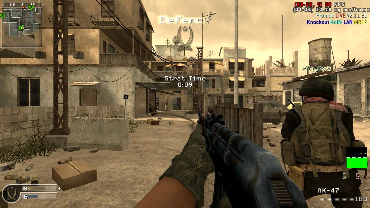 CoD-4: Promod Demos::::: wW frozajit gameplay (vs TCM backlot)