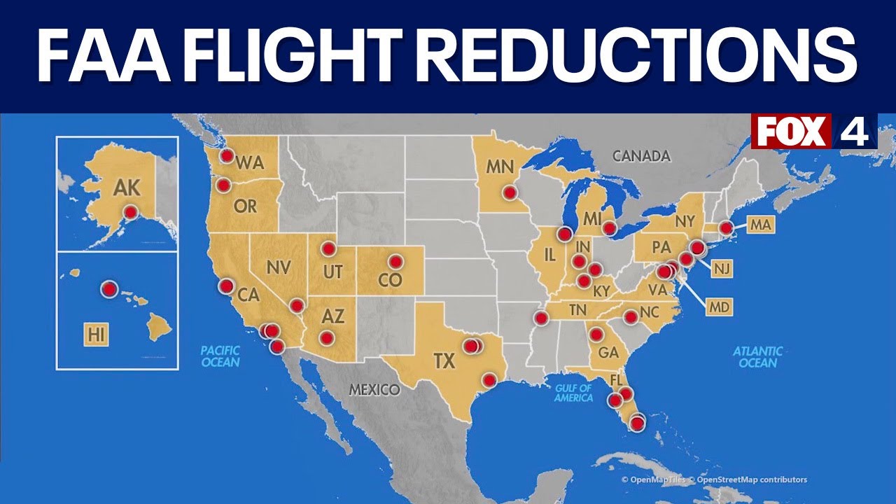 Airports affected by the government shutdown