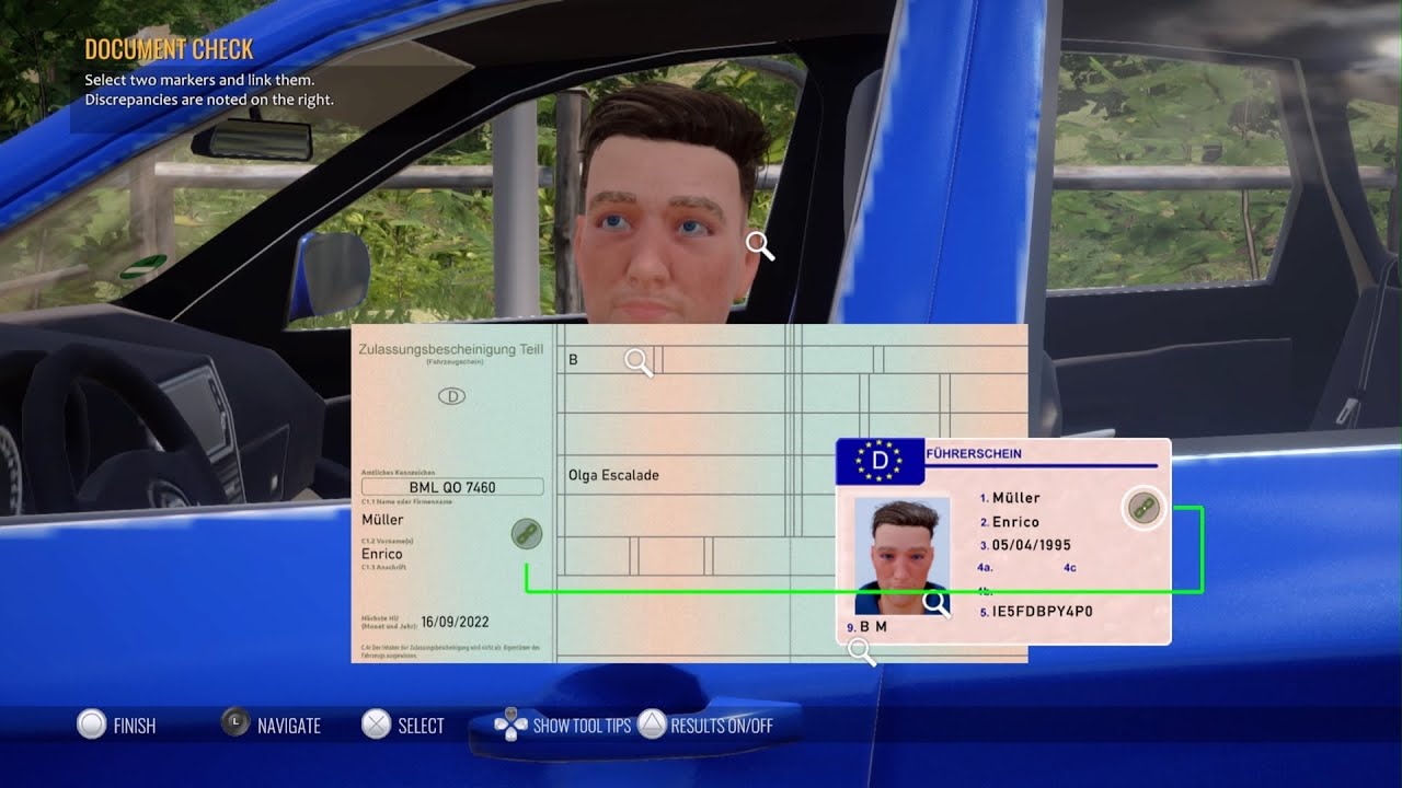 Autobahn Police Simulator 3 - First Traffic Stop. Checking Car, Licence, Driver Behaviour