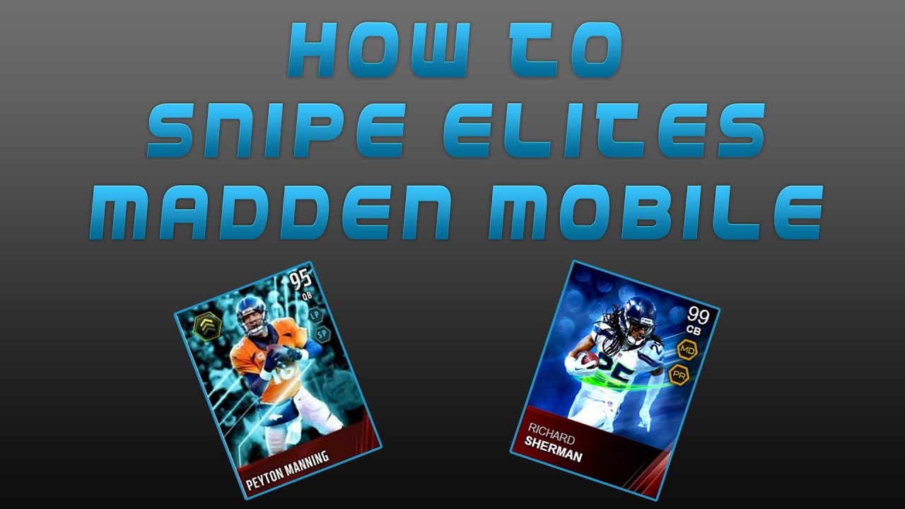 How To Snipe in Madden Mobile and Make Coins Fast! LIVE SNIPE!