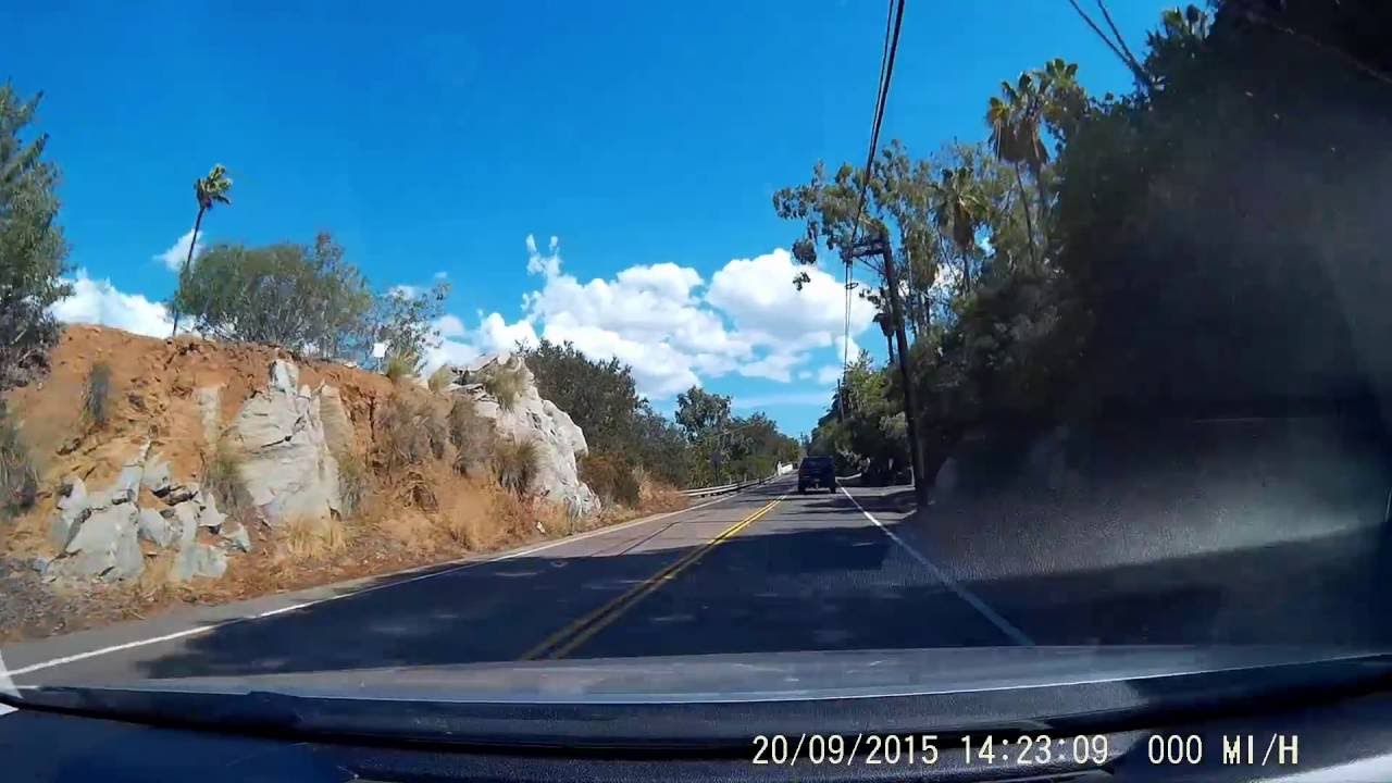 2015 Driving to Mt.  Helix