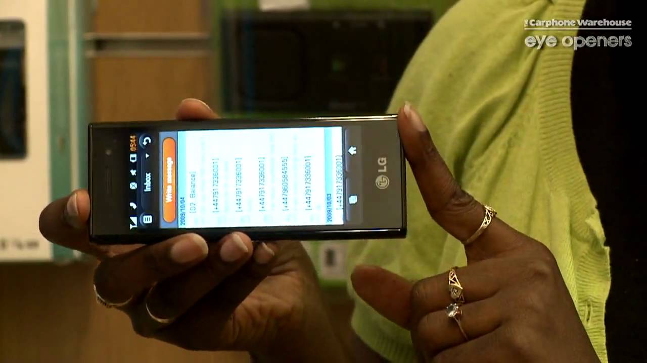 How to  view & preview your messages on the LG New Chocolate mobile phone