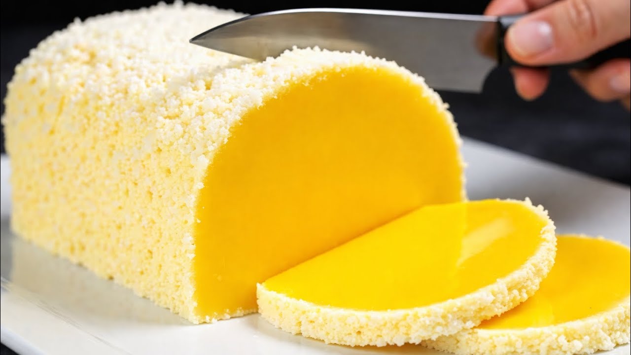 Nur Milch, Orange und Banane! Blitzschnelles Dessert in 5 Minuten! Kein Backofen, keine Gelatine.