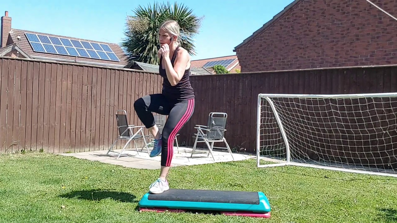 Step Aerobics Routine (participants choice) Freestyle