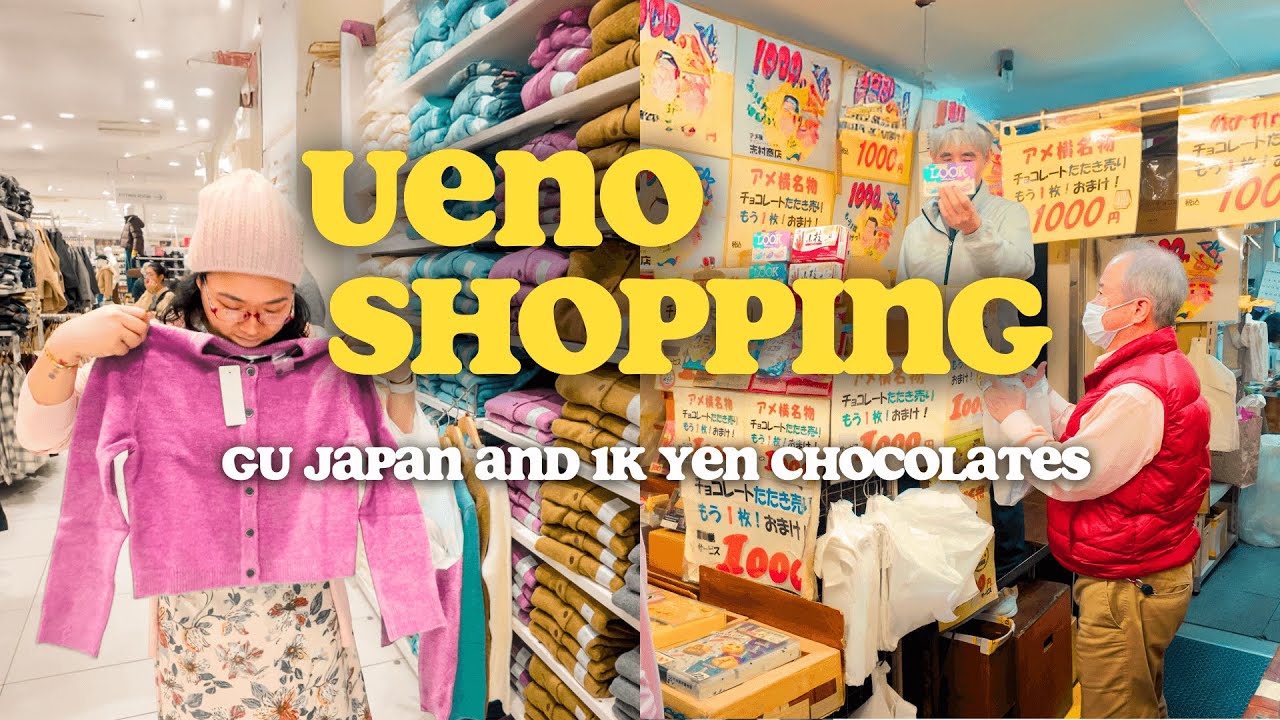ULTIMATE UENO SHOPPING GUIDE 🇯🇵 Budget Finds, GU Japan Clothes and ¥1000 Chocolates