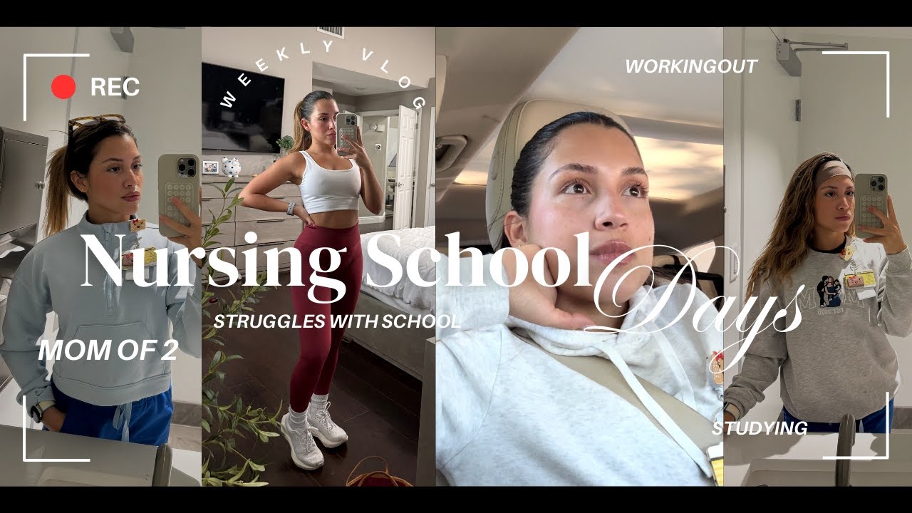 A Week in My Life as a Nursing Student & Mom of Two | Balancing School and Mom Life