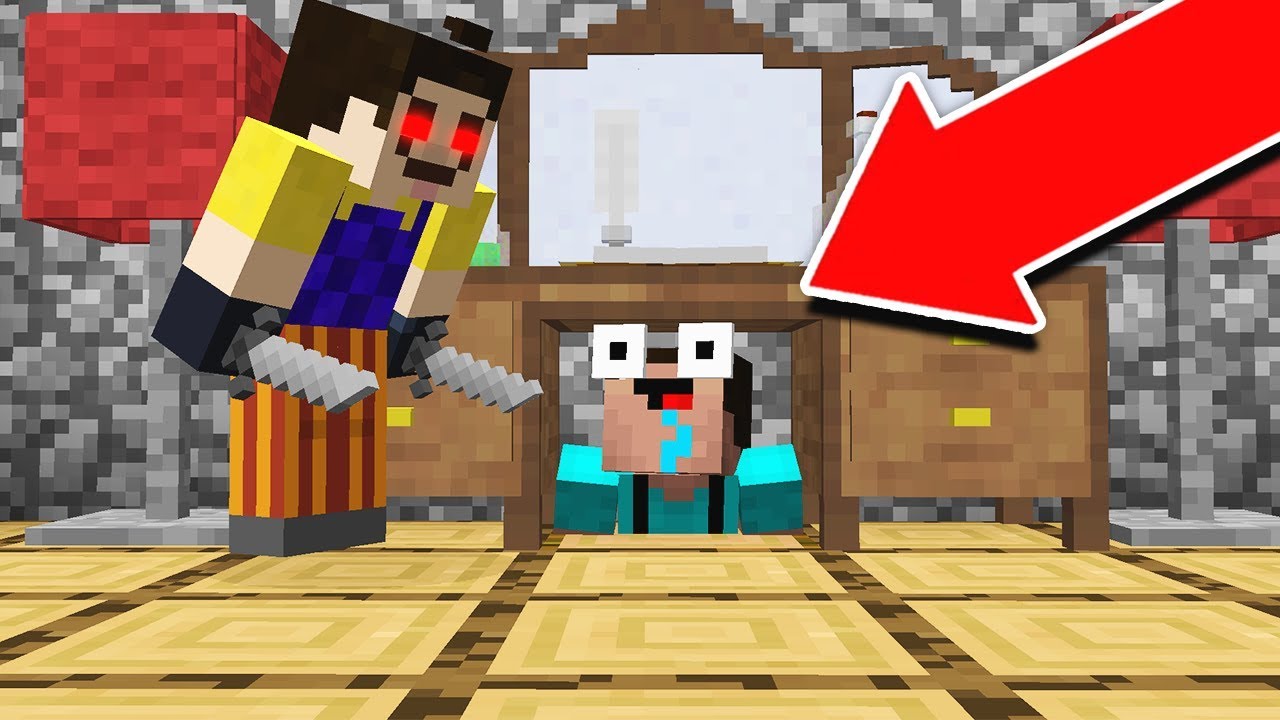 INTENSE MINECRAFT HELLO NEIGHBOR ESCAPE!
