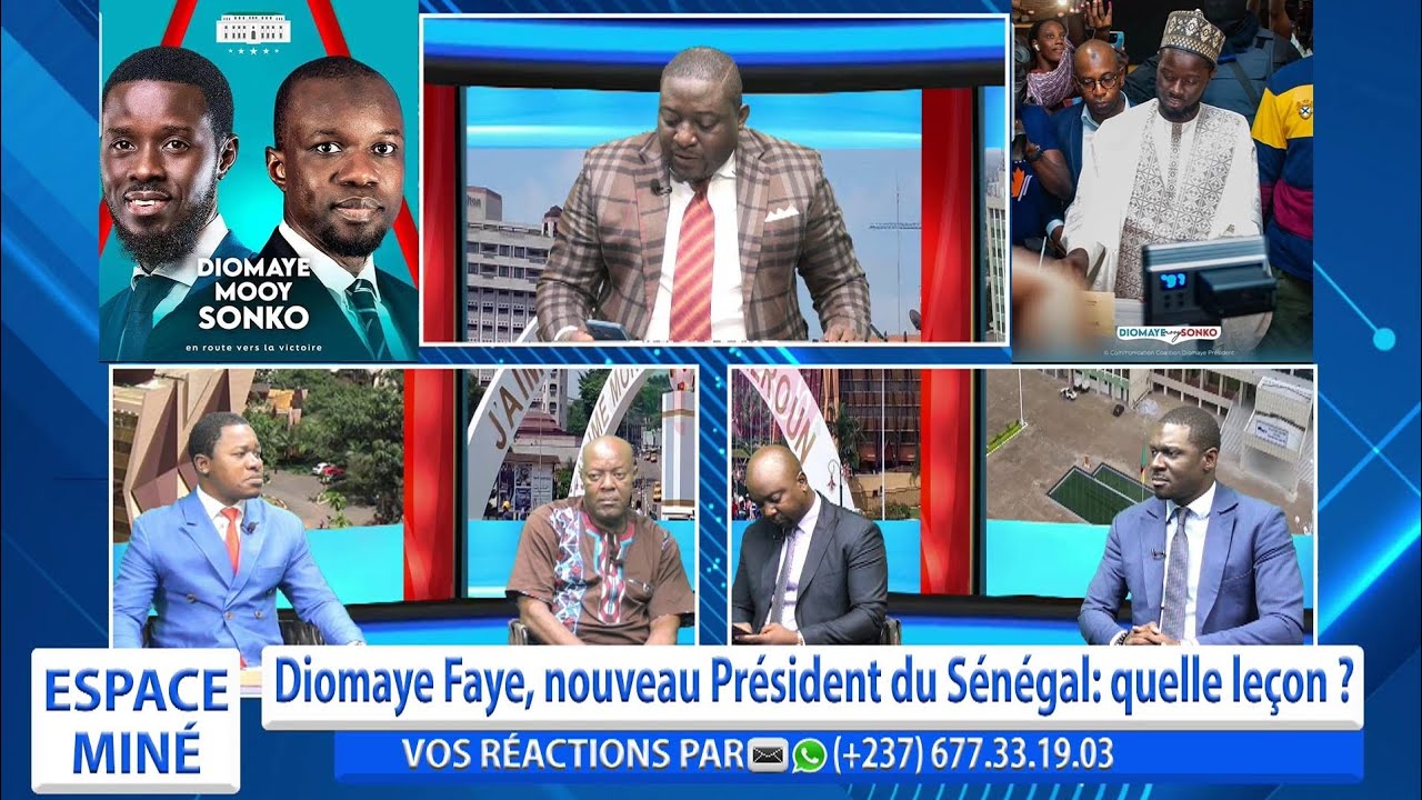 DIOMAYE FAYE, NOUVEAU PRÉSIDENT DU SÉNÉGAL : QUELLE LEÇON ? ESPACE MINÉ DU DU 26 MARS 2024